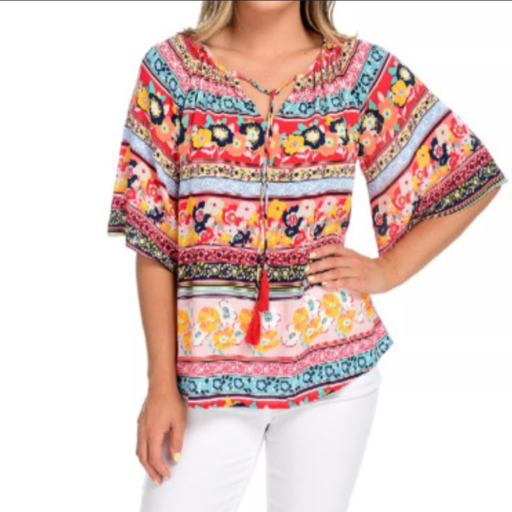 NWT Farmers Market By One World Blouse